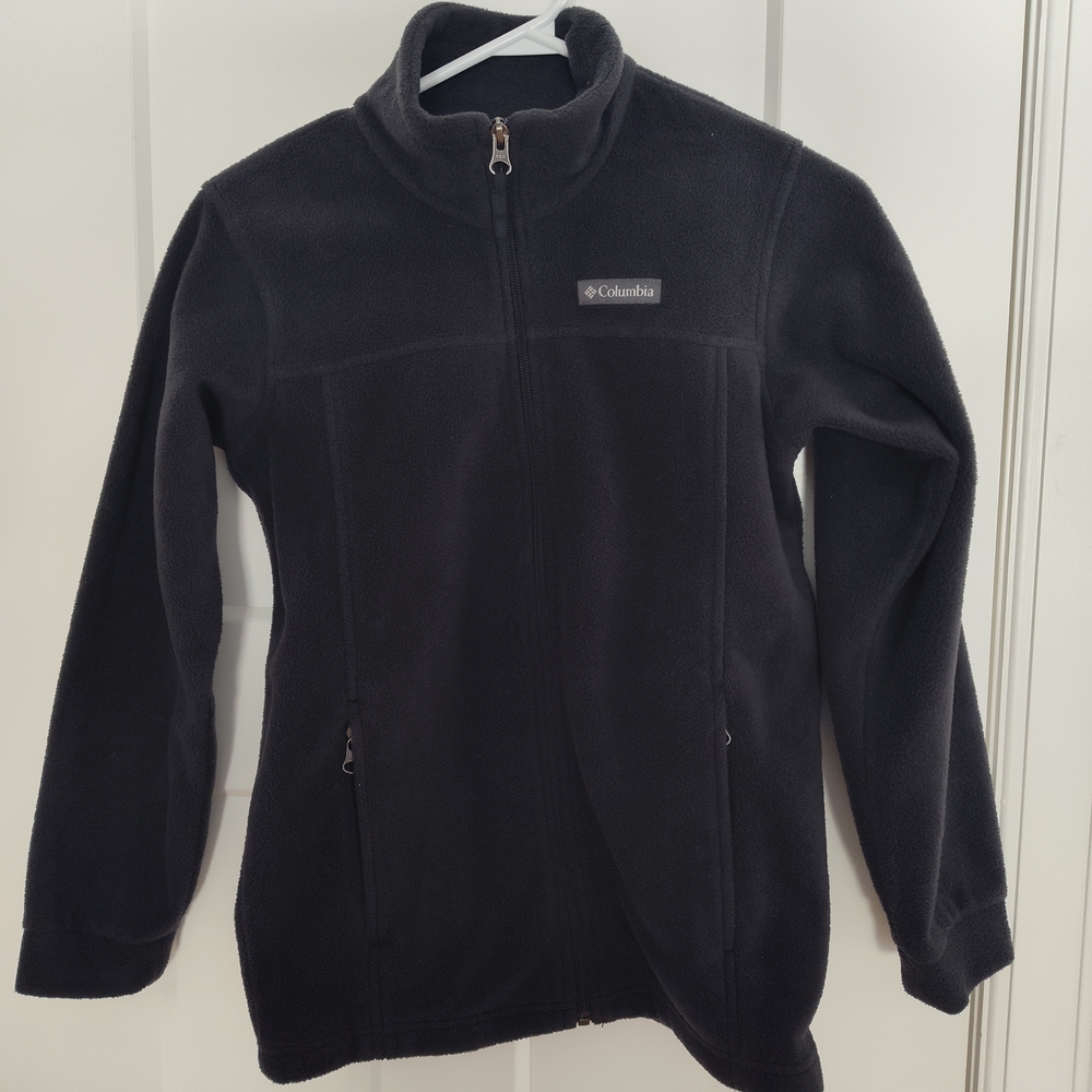 Columbia Kids Black Full-Zip Fleece Hoodie